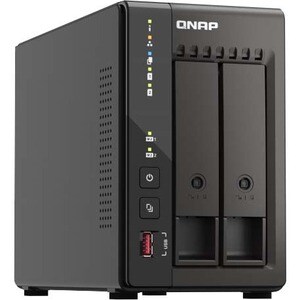 QNAP Turbo NAS TS-253E-8G 2 x Gesamtzahl Einschübe SAN/NAS-Speichersystem - 4 GB Gr�ße Flash-Speicher - Intel Celeron J641