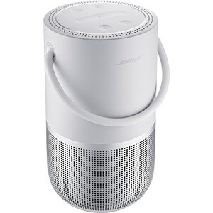 Bose Portable Bluetooth Smart Speaker - Google Assistant, Alexa Supported - Silver - 360° Circle Sound - Wireless LAN - Ba