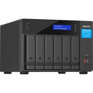 QNAP TVS-h674-i3-16G SAN/NAS Storage System - 1 x Intel Core i3 i3-12100 Quad-core (4 Core) - 6 x HDD Supported - 0 x HDD 