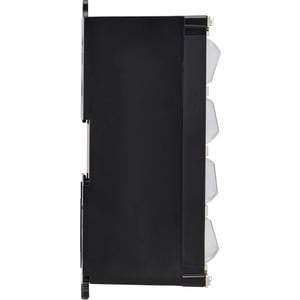 Eaton Tripp Lite Series 8-Port Metal DIN-Rail Mounting Keystone Patch Panel with Grounding, Black/Silver, TAA - Rugged Mou