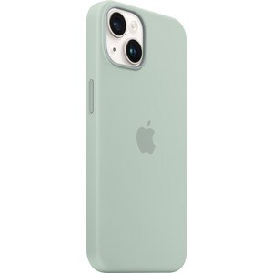 Apple iPhone 14 Silicone Case with MagSafe - Succulent - For Apple iPhone 14 Smartphone - Succulent - Silky, Soft-touch - 