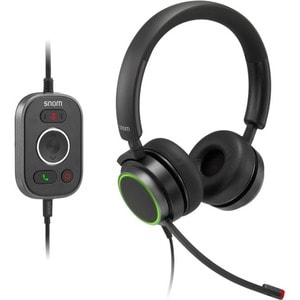 Snom A330D Kabel Kopfbügel Stereo Headset - Binaural - Geschlossen - 20 Hz bis 20 kHz Frequenzgang - 240 cm Kabel - Geräus