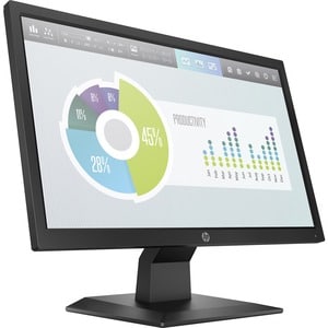 HP P204v 50.80 cm (20") Class HD+ LCD Monitor - 16:9 - Black - 49.53 cm (19.50") Viewable - Twisted nematic (TN) - LED Bac