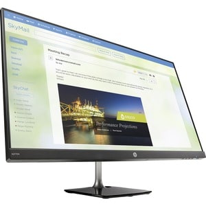 HP N270h 27" (68.6 cm) Class Full HD LCD Monitor - 16:9 - Black, Silver - 27" (68.6 cm) Viewable - In-plane Switching (IPS