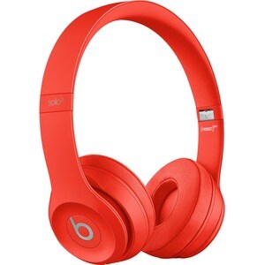 Beats by Dr. Dre Solo3 Wireless Over-the-head Stereo Headset - Citrus, Red - Binaural - Circumaural - Bluetooth