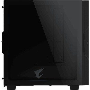 Aorus C300 GLASS Computer Case - Micro ATX, ATX Motherboard Supported - Mid-tower - Steel, Plastic, Tempered Glass - Black