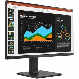 LG 27BQ75QB-B 27" Class WQHD LED Monitor - Textured Black - 27" Viewable - In-plane Switching (IPS) Technology - Edge LED 