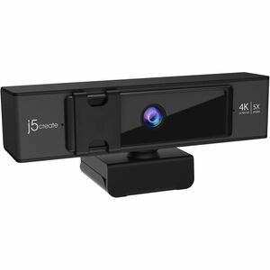 j5create Webcam - 8 Megapixel - 30 fps - Black, Silver - USB Type A/USB Type C - 1 Pack(s) - 4K, 2K, Full HD, HD - 3840 x 