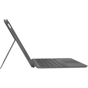 Logitech Combo Touch Keyboard/Cover Case Apple iPad (10th Generation) Tablet - Oxford Gray - Scrape Resistant, Bump Resist