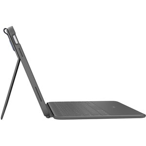 Housse/Clavier Logitech Rugged Folio Durci - Folio Style Apple, Logitech iPad (10e génération) Tablette - Gris basalte - R