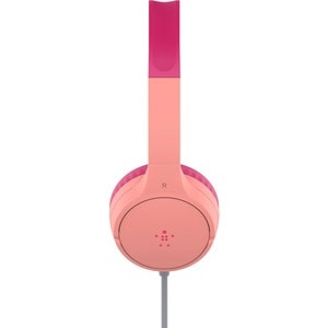 Belkin SOUNDFORM Mini Kabel Auf den Ohren, Kopfbügel Stereo Headset - Rosa - Binaural - Geschlossen - 121,9 cm Kabel - Hos
