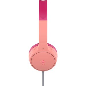 Belkin SOUNDFORM Mini Kabel Auf den Ohren, Kopfbügel Stereo Headset - Rosa - Binaural - Geschlossen - 121,9 cm Kabel - Hos