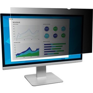 3M Anti-glare Privacy Screen Filter - Black, Matte - For 109.2 cm (43") Widescreen LCD Monitor - 16:9 - Scratch Resistant,