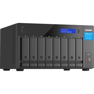 QNAP TVS-h874X-i9-64G SAN/NAS Storage System - 1 x Intel Core i9 i9-12900 Hexadeca-core (16 Core) - 8 x HDD Supported - 0 