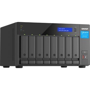 QNAP TVS-h874-i7-32G SAN/NAS Storage System - 1 x Intel Core i7 i7-12700 Dodeca-core (12 Core) - 8 x HDD Supported - 0 x H
