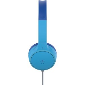 Belkin SOUNDFORM Mini Wired On-ear, Over-the-head Stereo Headset - Blue - Binaural - Ear-cup - 121.9 cm Cable - Mini-phone