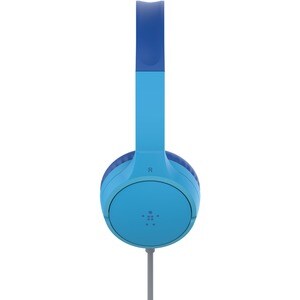 Belkin SOUNDFORM Mini Wired On-ear, Over-the-head Stereo Headset - Blue - Binaural - Ear-cup - 121.9 cm Cable - Mini-phone