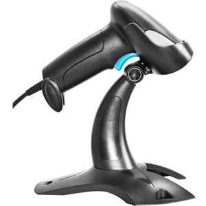 Exterior Dispositivo de mano Escaner de código de barras 3nStar - Negro - Cable Conectividad - USB Cable Included - 1D - L