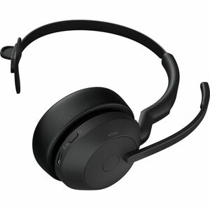 Jabra Evolve2 55 Wireless On-ear Mono Headset - Monaural - Supra-aural - 3000 cm - Bluetooth - 20 Hz to 20 kHz - MEMS Tech