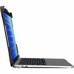 MAXCases Extreme Shell-L Rugged Case for Apple MacBook Air - Black/Clear - Impact Absorbing, Impact Resistant, Scratch Res