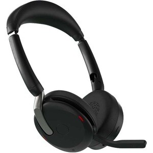 Jabra Evolve2 65 Flex Headset - Stereo - Wireless - Bluetooth - 98.4 ft (30 m) - 20 Hz to 20 kHz - On-ear - Binaural - Sup
