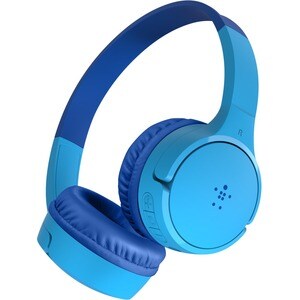 Belkin SOUNDFORM Mini Wired/Wireless Over-the-head Stereo Headset - Blue - Binaural - Supra-aural - 1000 cm - Bluetooth - 