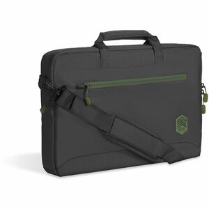 STM Goods Eco Carrying Case (Briefcase) for 38.1 cm (15") to 40.6 cm (16") Notebook - Black - 300D Polyester Body - Trolle