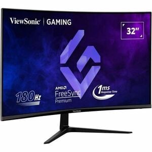 ViewSonic Entertainment VX3218C-2K 32" Class WQHD Curved Screen Gaming LED Monitor - 16:9 - Black - 80 cm (31.5") Viewable