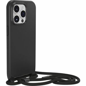 OtterBox React Carrying Case Apple iPhone 14 Pro Smartphone - Black - Drop Resistant - Nylon, Plastic Body - Neck Strap