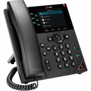 Poly VVX 350 IP Phone - Corded - Corded - Desktop, Wall Mountable - Black - VoIP - 2 x Network (RJ-45) - PoE Ports