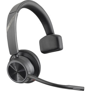 Poly Voyager 4300 UC 4310 Wired/Wireless On-ear, Over-the-head Mono Headset - Black - Microsoft Teams Certification - Siri