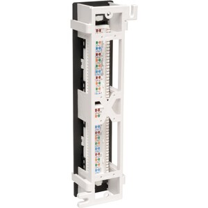 Tripp Lite series N050-012 12 Port(s) Network Patch Panel - TAA Compliant - 12 x RJ-45 - 12 x RJ-11 - Wall Mountable