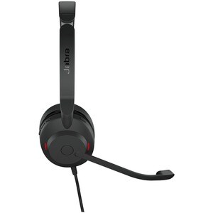 Jabra Evolve2 30 Wired On-ear Stereo Headset - Black - Binaural - Ear-cup - 20 Hz to 20 kHz - 150 cm Cable - MEMS Technolo