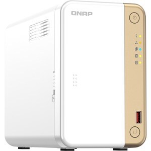 QNAP Turbo NAS TS-262-4G 2 x Total de compartimientos Sistema de almacenamiento SAN/NAS - 4GB Flash Memory Capacity - Inte