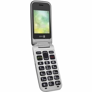 Téléphone portable standard Doro 2424 - Écran 6,1 cm (2,4") 320 x 240 - 8 Mo RAM - Gris - Ouverture "Clamshell" (coquillag