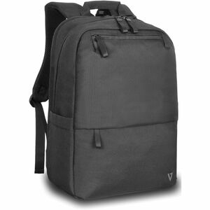 V7 Eco-Friendly Estojo de transporte (Mochila) para 39.6 cm (15.6") para 40.6 cm (16") Notebook - Preto - Alça de ombro - 
