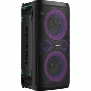 Hisense Party Rocker One HP100 2.0 Pórtatil Bluetooth Sistema de Altavoces - 300W RMS - Negro, Verde - 40Hz a 20kHz - Bate