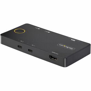 StarTech.com KVM Switchbox - 2 Computer(s) - 1 Local User(s) - 4K - 4096 x 2160 - 6 x USB - USB 2.0 - 1 x HDMI