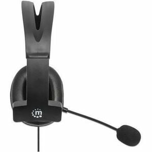 Auriculares Manhattan Cableado Sobre la cabeza Mono - Negro - Monaural - Circumaural - 32Ohm - 20Hz a 20kHz - 200cm Cable 