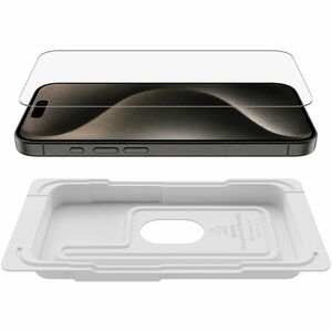 Belkin UltraGlass 2 9H Displayschutz für iPhone 15 Pro - Transparent, Glasklar - für OLED iPhone 15 Pro - Antimikrobiell -