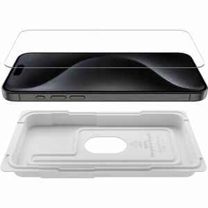 Belkin ScreenForce UltraGlass 2 9H Gehärtetes Glas Displayschutz für iPhone 15 Pro Max - für LCD iPhone 15 Pro Max - Antim