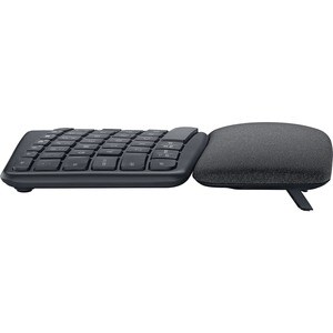 Logitech ERGO K860 Keyboard - Wireless Connectivity - Czech - QWERTY Layout - Black - Bluetooth/RF - 10 m - 2.40 GHz - Win