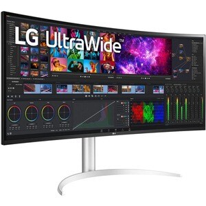 LG 40WP95C-W 40" Class 5K2K WUHD Curved Screen LCD Monitor - 21:9 - Silver - 39.7" Viewable - Nano In-plane Switching (Nan