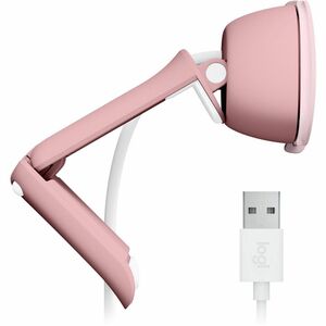 Logitech BRIO 100 Webcam - 2 Megapixel - 30 fps - Rose - USB Type A - 1920 x 1080 Video - Fixed Focus - 58° Angle - Microp