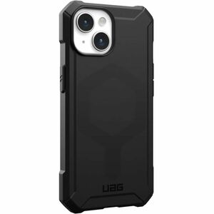 Urban Armor Gear Essential Armor iPhone 15 Case - Black - For Apple iPhone 15 Smartphone - Lattice Pattern - Black - Drop 