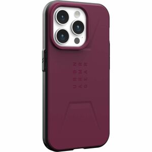 Urban Armor Gear Civilian iPhone 15 Pro Case - Bordeaux - For Apple iPhone 15 Pro Smartphone - Bordeaux - Drop Resistant, 
