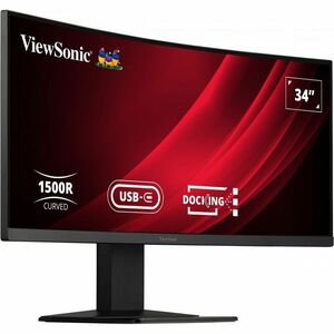 ViewSonic VG3419C 34" Class UWQHD Curved Screen LED Monitor - 21:9 - 86.4 cm (34") Viewable - Vertical Alignment (VA) - LE