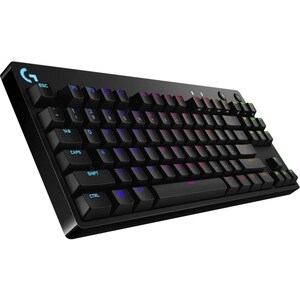 Logitech PRO Gaming Keyboard - Cable Connectivity - USB Interface - English (UK) - QWERTY Layout - Black - Mechanical Keys