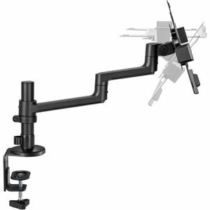 Neomounts Desk Mount for Notebook - Black - Height Adjustable - 1 Display(s) Supported - 29.5 cm to 43.9 cm (17.3") Screen