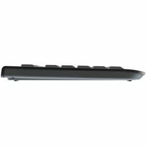 CHERRY KW 3000 Keyboard - Wireless Connectivity - USB 2.0 Type A Interface - Spanish - QWERTY Layout - Black - Rubber Dome